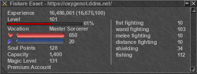 Signature for player Fiskare Esset