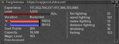 Signature for player Forgiveness