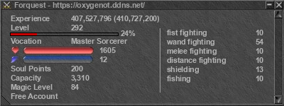 Signature for player Forquest