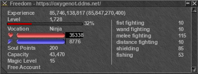 Signature for player Freedom