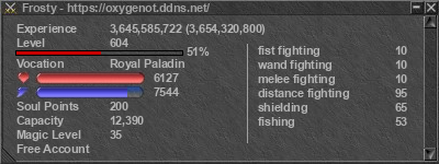 Signature for player Frosty