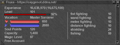 Signature for player Fruxa