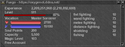 Signature for player Fuego