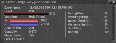 Signature for player Grixen