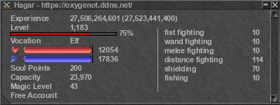 Signature for player Hagar