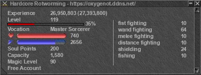 Signature for player Hardcore Rotworming