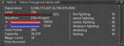 Signature for player Hathor