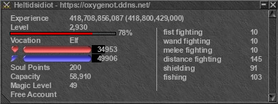 Signature for player Heltidsidiot