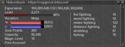 Signature for player Hideonbush