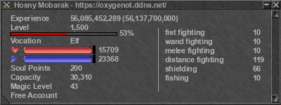 Signature for player Hosny Mobarak