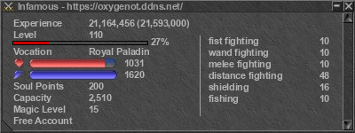 Signature for player Infamous