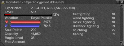 Signature for player Ironstaler