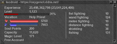 Signature for player Isodruid