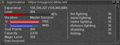 Signature for player Jagermaister