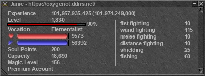 Signature for player Janie