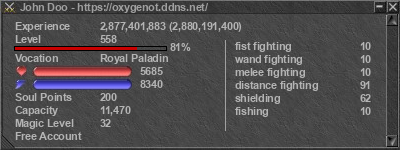 Signature for player John Doo