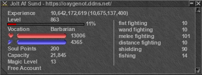 Signature for player Jolt Af Sund