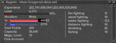 Signature for player Kagiete