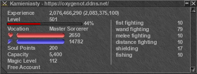 Signature for player Kamieniasty