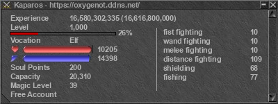 Signature for player Kaparos