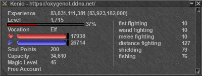 Signature for player Kenio