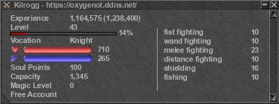 Signature for player Kilrogg