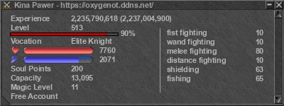 Signature for player Kina Pawer