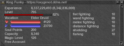 Signature for player King Funky