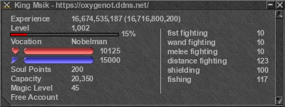 Signature for player King Msik