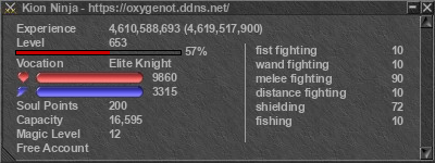 Signature for player Kion Ninja