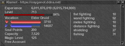 Signature for player Klamot