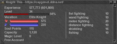 Signature for player Knight This