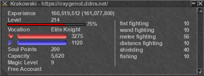 Signature for player Krakowski