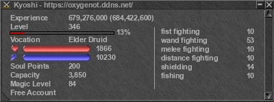 Signature for player Kyoshi