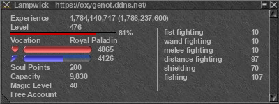 Signature for player Lampwick