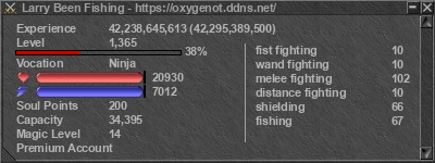 Signature for player Larry Been Fishing