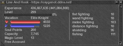 Signature for player Line And Hook