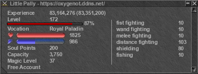 Signature for player Little Pally