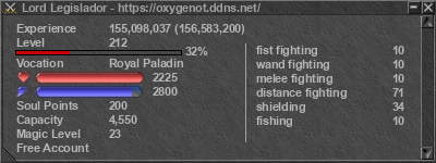 Signature for player Lord Legislador
