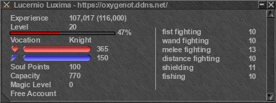 Signature for player Lucernio Luxima