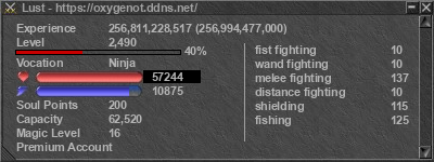 Signature for player Lust