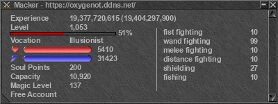 Signature for player Macker