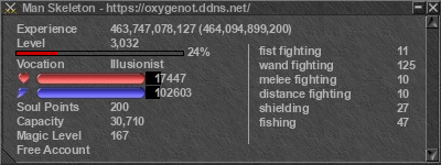 Signature for player Man Skeleton