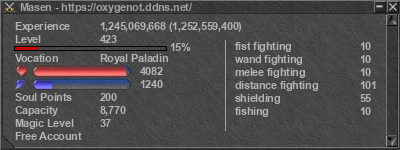 Signature for player Masen