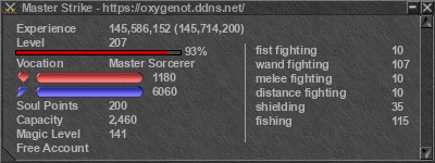 Signature for player Master Strike