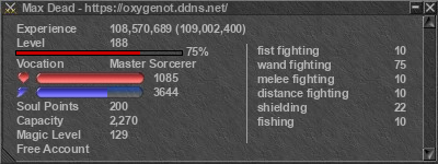 Signature for player Max Dead