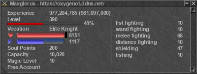 Signature for player Maxglorus