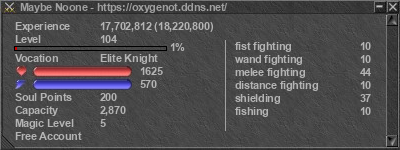 Signature for player Maybe Noone