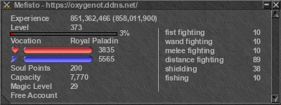 Signature for player Mefisto