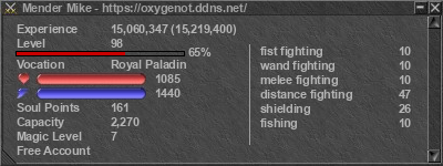 Signature for player Mender Mike